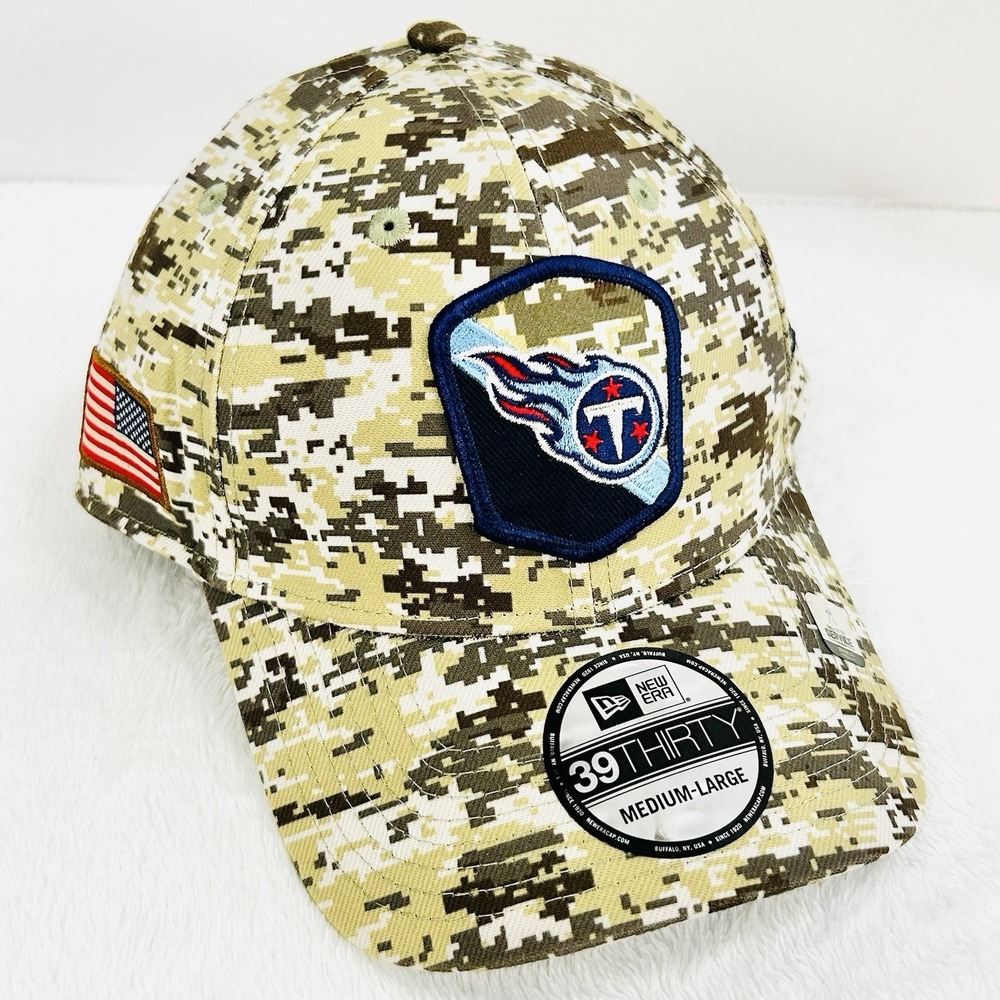 Tennessee Titans New Era Salute to Service 39THIRTY Stretch Flex Hat Cap M/L NFL